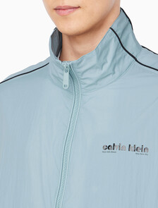 Buy 남성 릴렉스핏 스탠드 카라 트랙 자켓 in color STONE BLUE