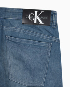 Buy 남성 바디핏 블루그레이 데님 in color GREY STEPPED RELEASE HEM