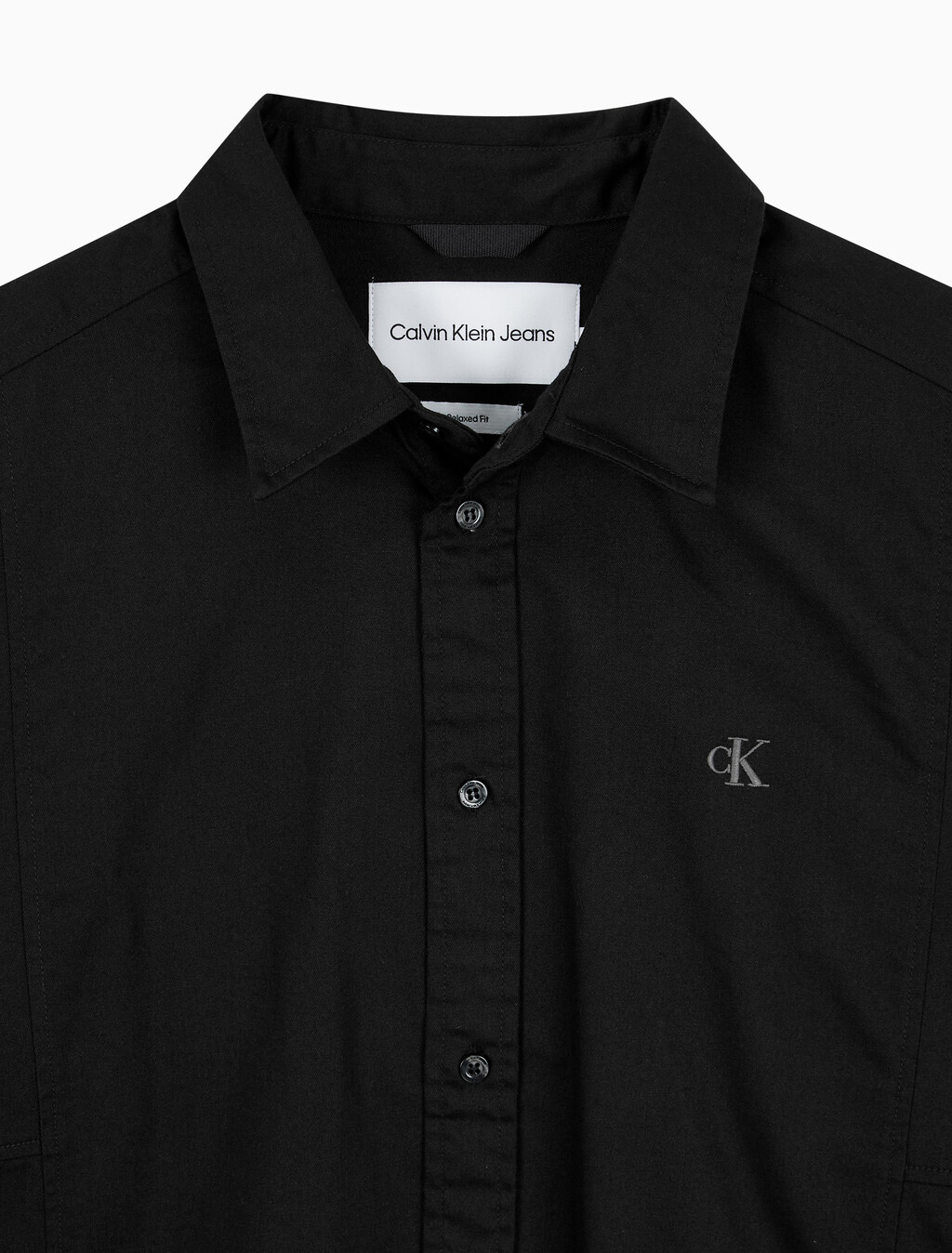 Buy 남성 그래픽 옥스포드 우븐 셔츠 in color CK BLACK