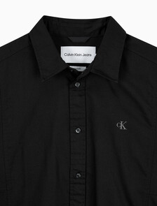 Buy 남성 그래픽 옥스포드 우븐 셔츠 in color CK BLACK