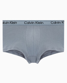 Buy 남성 스텐실로고 코튼스트레치 로우라이즈 트렁크 3PK in color BLACK, MOONBEAM,SHINING ARMOUR