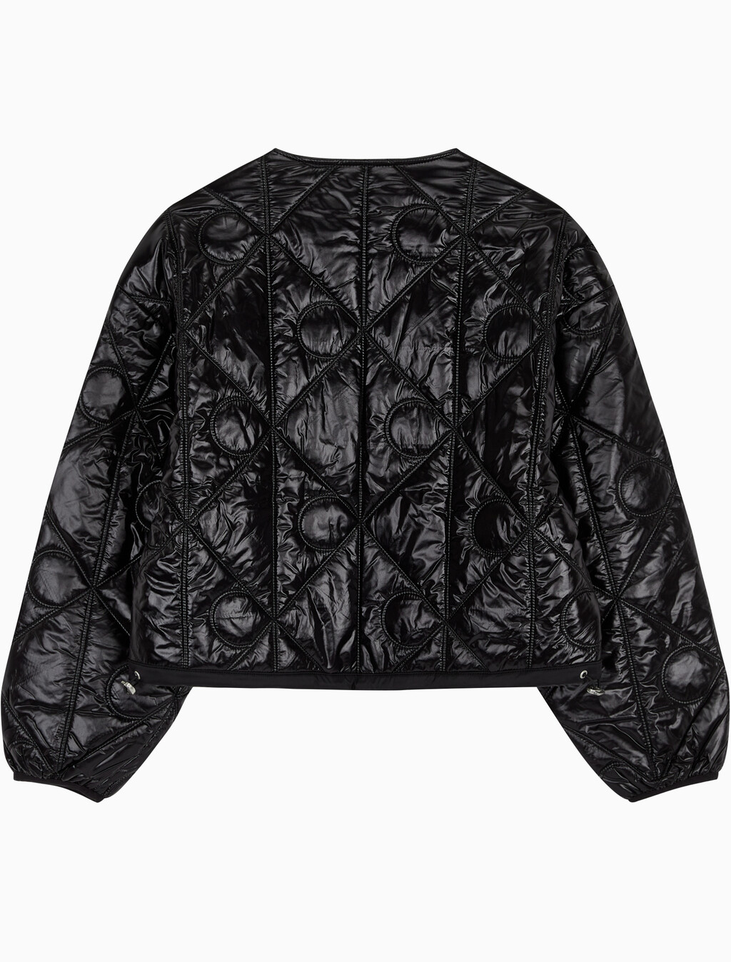 Buy 여성 로고 퀼티드 패딩 자켓 in color BLACK