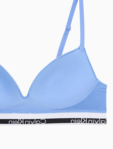 Buy 여성 아이콘 코튼 모달 AF 와이어프리 푸쉬업 in color Deep Indigo Blue