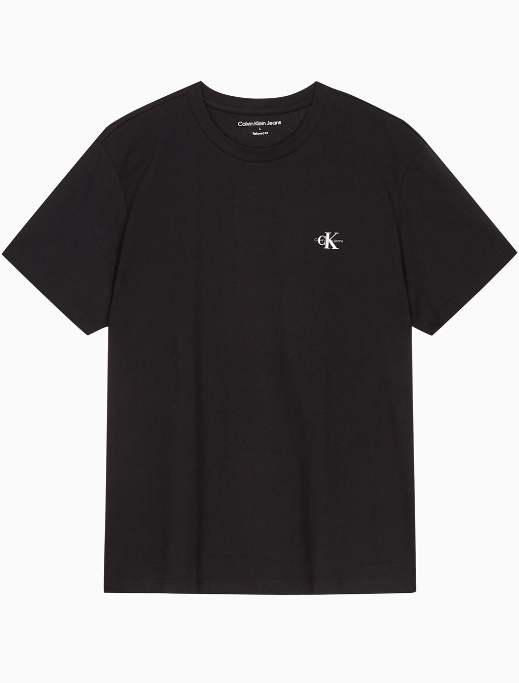 Buy 남녀공용 릴렉스핏 CK 로고 2PK 반팔 티셔츠 in color CK BLACK