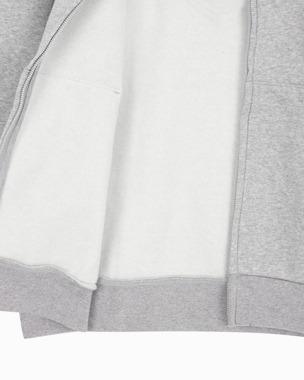Buy 남성 아카이브 로고 플리스 집업 후디 in color HEROIC GREY HEATHER CM1BK 08