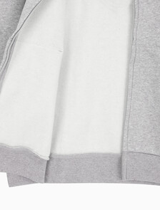 Buy 남성 아카이브 로고 플리스 후드 집업 in color GREY HEATHER