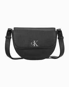 Buy 여성 CKJ 미니멀 모노그램 새들백 in color BLACK