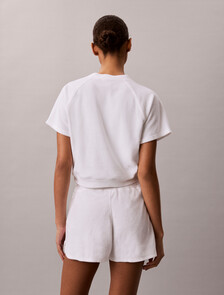 Buy 여성 타올 크롭 스웻셔츠 in color BRIGHT WHITE