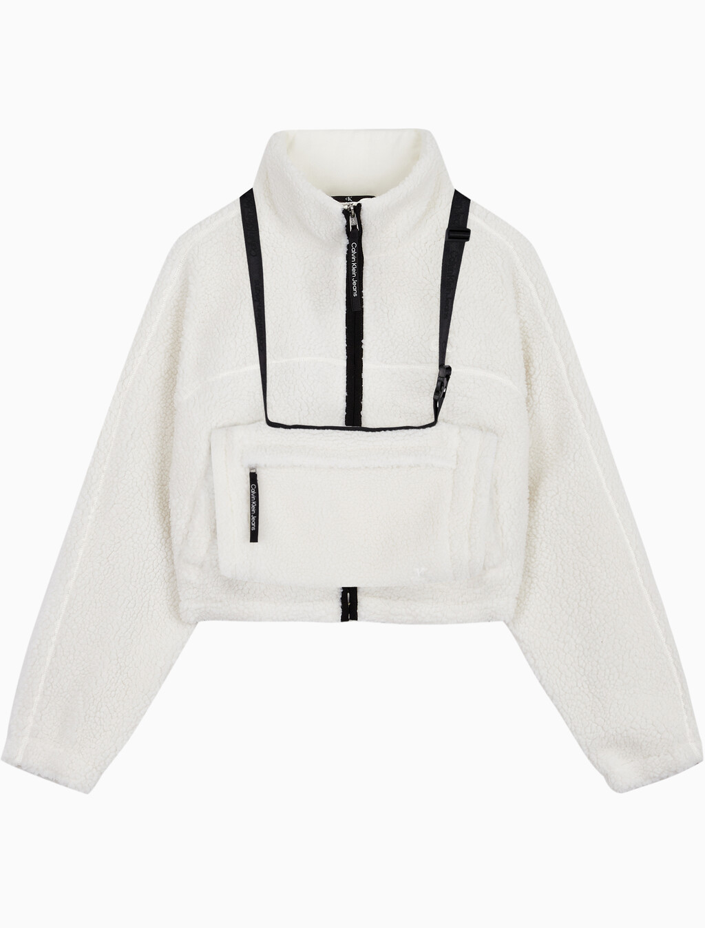 Buy 여성 크롭 쉐르파 자켓 in color WHITE