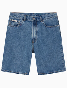 Buy 남성 스트레이트핏 90's 미드블루 데님 쇼츠 in color MID BLUE STONE