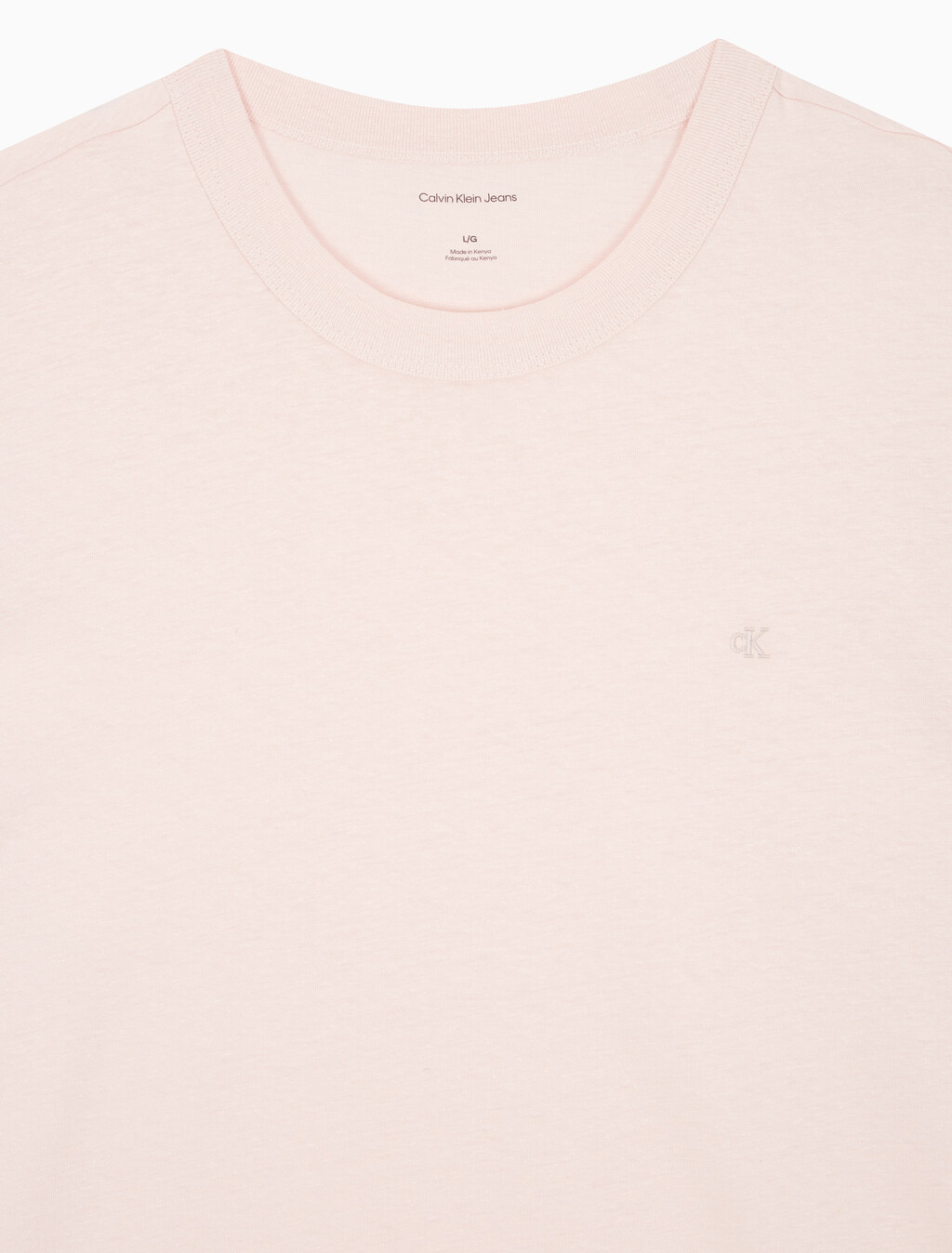 Buy 남성 레귤러핏 헴프 저지 반팔 티셔츠 in color LIGHT PINK