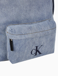 Buy 남녀공용 로고 데님 캠퍼스 백팩 40 in color DENIM