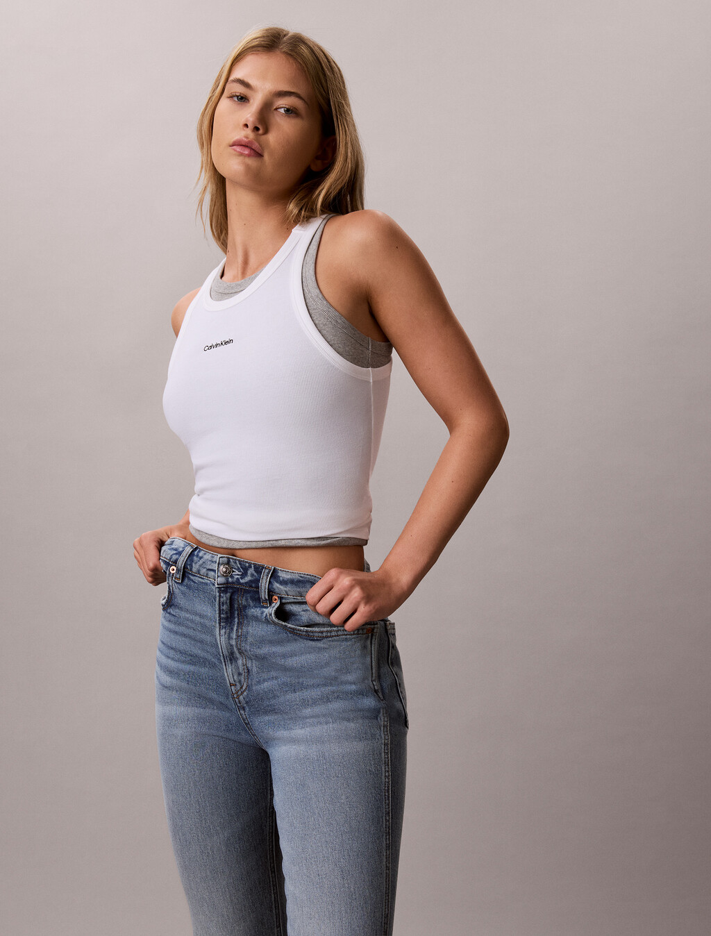 Buy 여성 브루크 데님 in color Mid blue