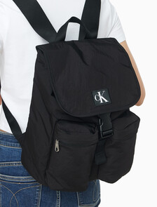 Buy CKJ 시티 나일론 백팩 in color BLACK