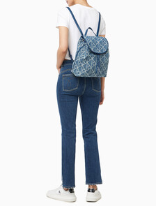 Buy 여성 엠블럼 데님 백팩 in color Denim JQD Medium Wash