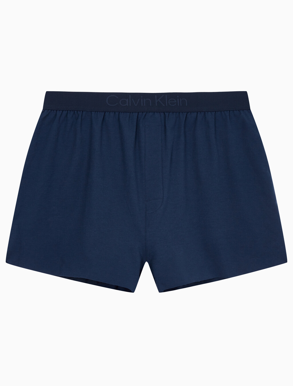 Buy 남성 CK 블랙 슬립 니트 박서 in color BLUE SHADOW