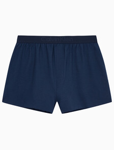 Buy 남성 CK 블랙 슬립 니트 박서 in color BLUE SHADOW