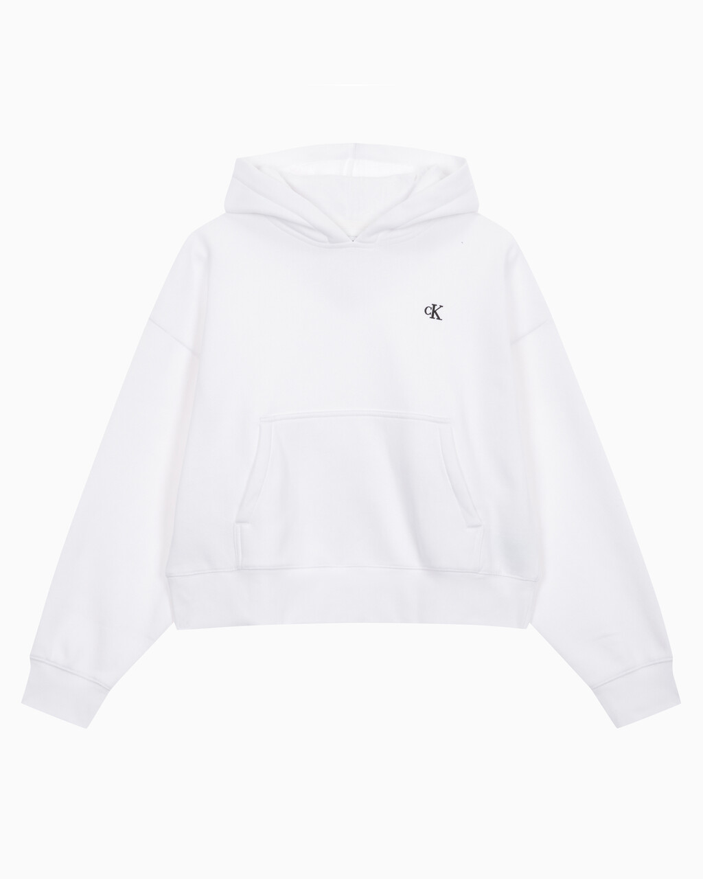 Buy 여성 아카이브 로고 플리스 후디 in color BRILLIANT WHITE