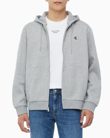 Buy 남성 아카이브 로고 플리스 집업 후디 in color HEROIC GREY HEATHER CM1BK 08