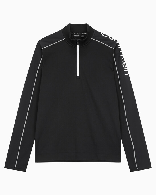 남성 레귤러핏 1/4 ZIP 롱슬리브 탑