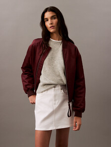 Buy 여성 롱슬리브 캐시미어 크루넥 스웨터 in color GREY HEATHER
