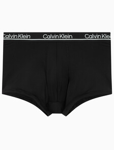 Buy 남성 CK 마이크로 플러스 로우 라이즈 트렁크 4PK in color Charcoal / Black / White / Black