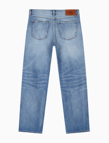 Buy 남성 90S 스트레이트 쿨 진 in color Mid blue