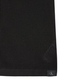 Buy 남성 레귤러핏 메쉬 버튼 반팔 스웨터 in color PIRATE BLACK