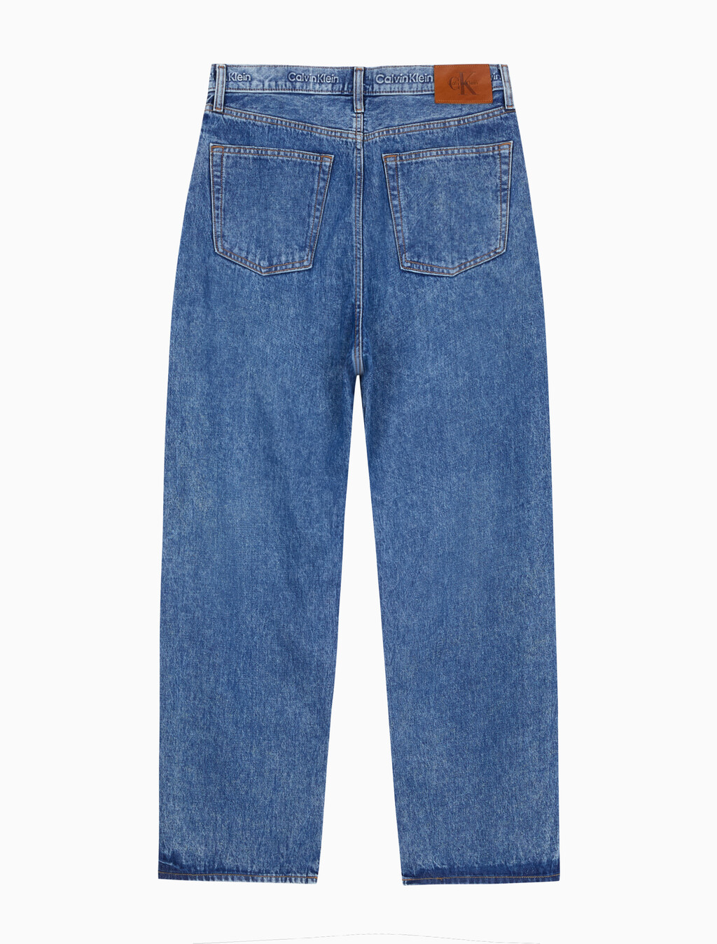 Buy 배기핏 진 in color Mid Blue