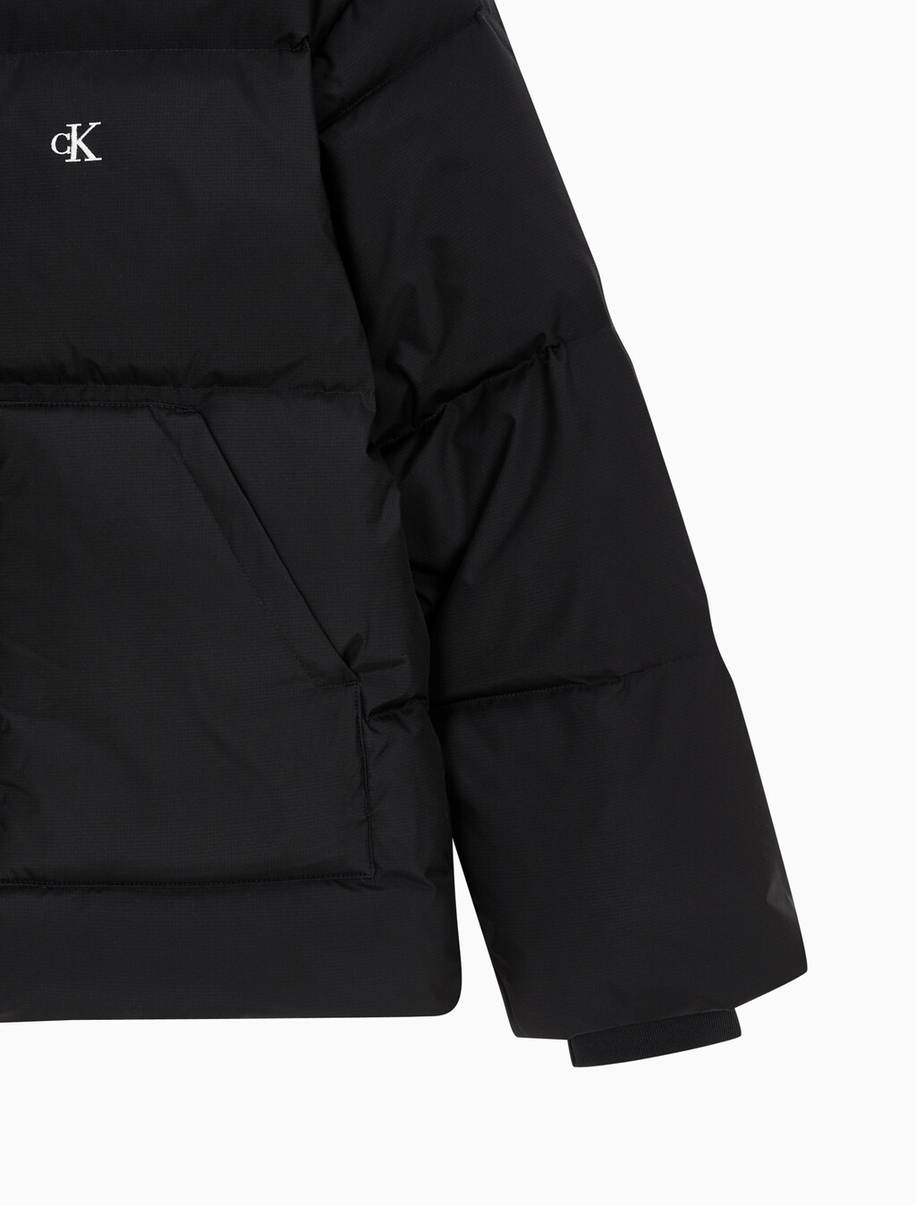 Buy 여성 숏 렝스 스탠드 카라 푸퍼 다운 재킷 in color CK BLACK