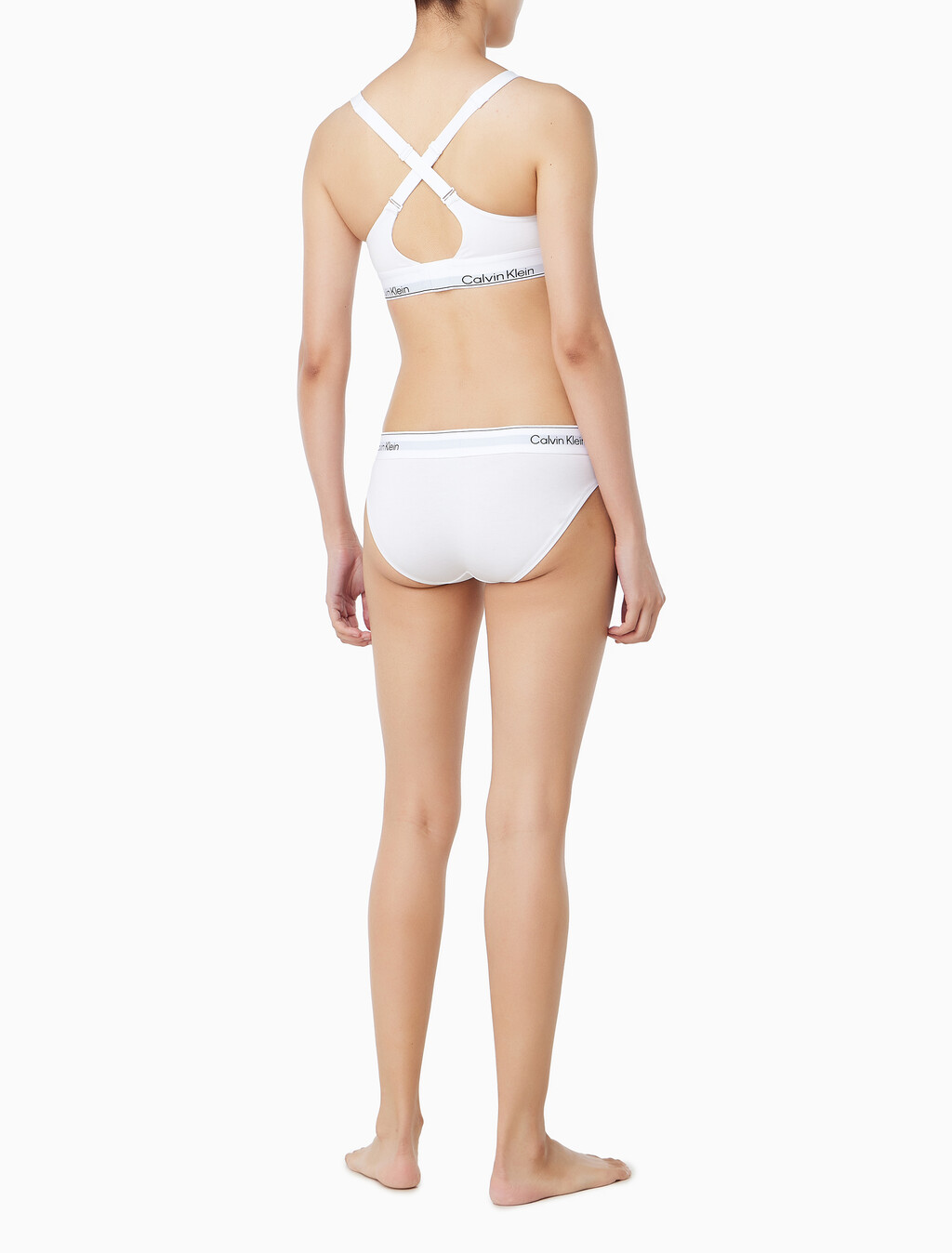 Buy 여성 아이콘 코튼 모달 AF 비키니 in color WHITE
