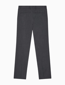 Buy 남성 울 블렌드 슬림 트라우저 in color CHARCOAL