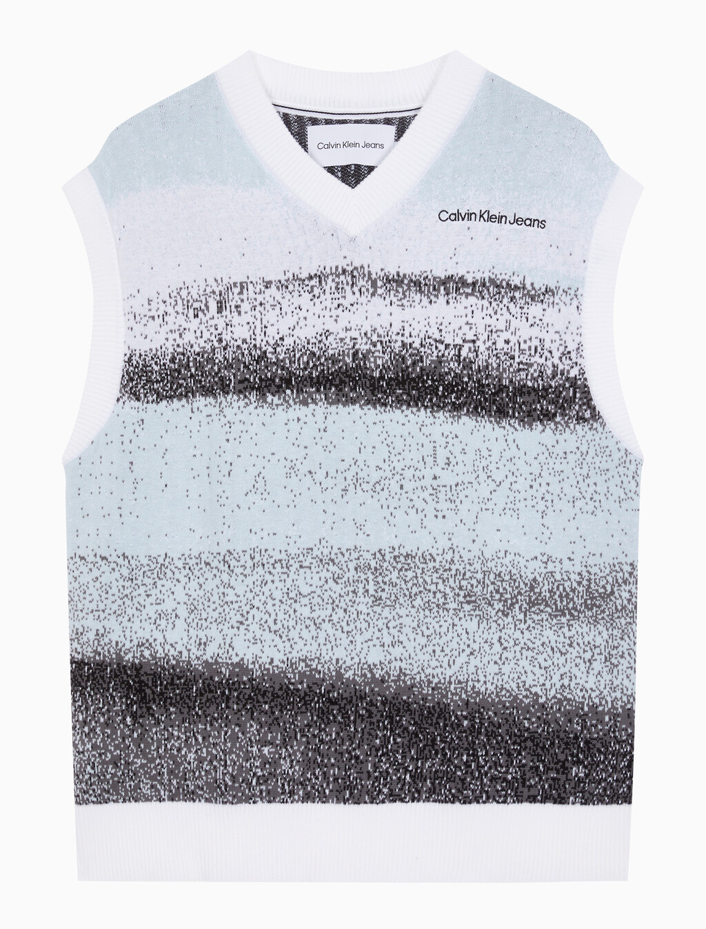 Buy 남성 릴렉스핏 스프레이 스웨터 베스트 in color TIE DYE AOP