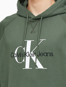 Buy 남성 롱슬리브 릴렉스핏 모노그램로고 후디 in color KHAKI