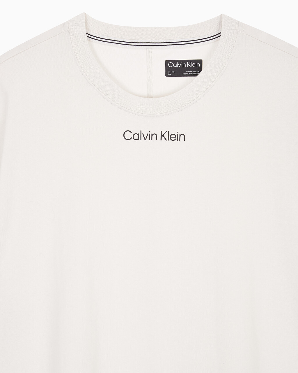 Buy 남성 CK 애슬레틱 릴렉스 핏 반팔 티셔츠 in color WHITE