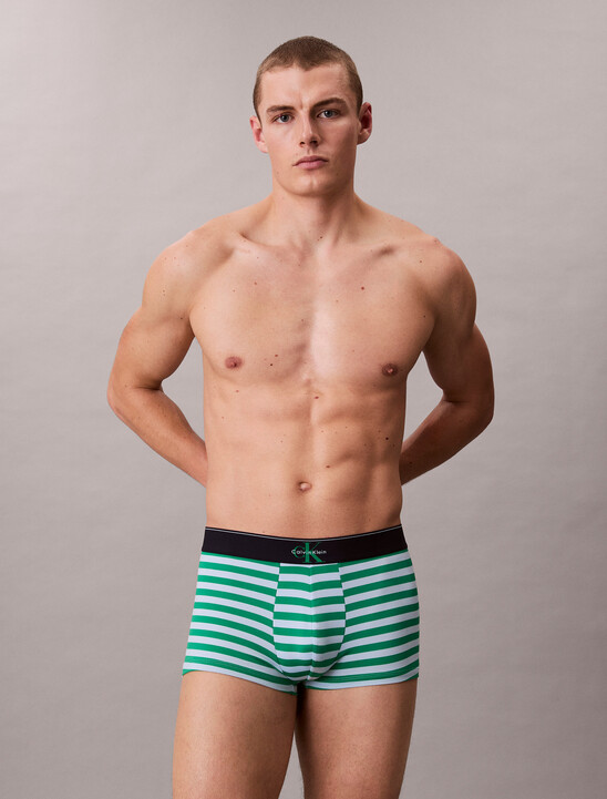 남성 CK 그래픽 마이크로 로우 라이즈 트렁크