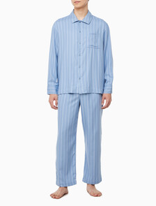 Buy 남성 울트라 소프트 플란넬 팬츠 in color KATE STRIPE+FADED DENIM