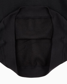 Buy 남녀공용 릴렉스핏 스몰 모노그램 로고 기모 후디 in color CK BLACK