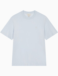 Buy 남성 이지핏 아카이브 로고 반팔 티셔츠 in color LIGHT BLUE