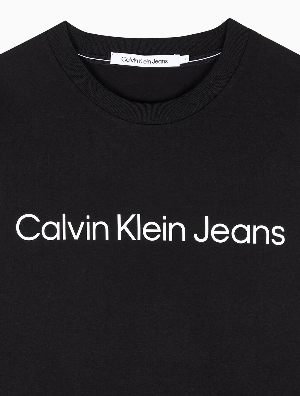 Buy 남성 레귤러핏 인스티튜셔널 긴팔 티셔츠 in color CK BLACK