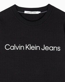 Buy 남성 레귤러핏 인스티튜셔널 긴팔 티셔츠 in color CK BLACK