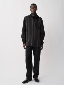 Buy COLE MENS JACQUARD POLO in color BLACK