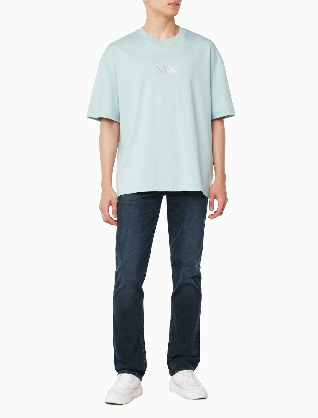 Buy 남성 NYCK 그래픽 반팔 티셔츠 in color HARBOR GRAY