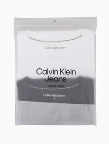 Buy 여성 슬림핏 2PK 반팔 티셔츠 in color CK BLACK