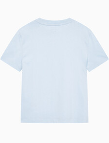 Buy 여성 릴렉스핏 아카이브 로고 크루넥 반팔 티셔츠 in color LIGHT BLUE