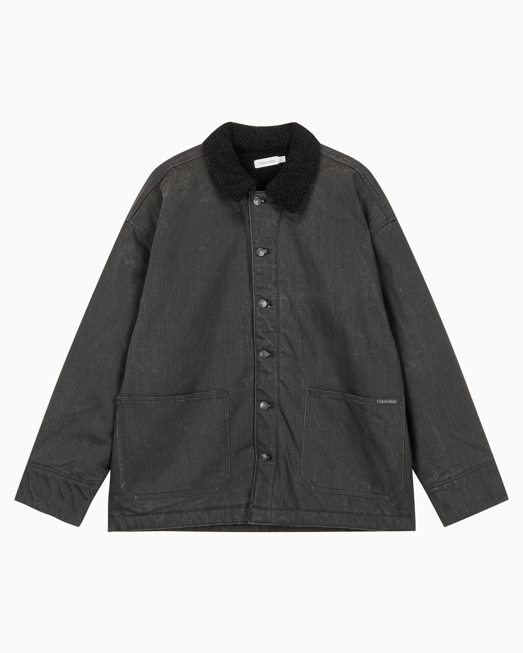 Buy 남성 쉐르파 숏 코트 자켓 in color BLACK