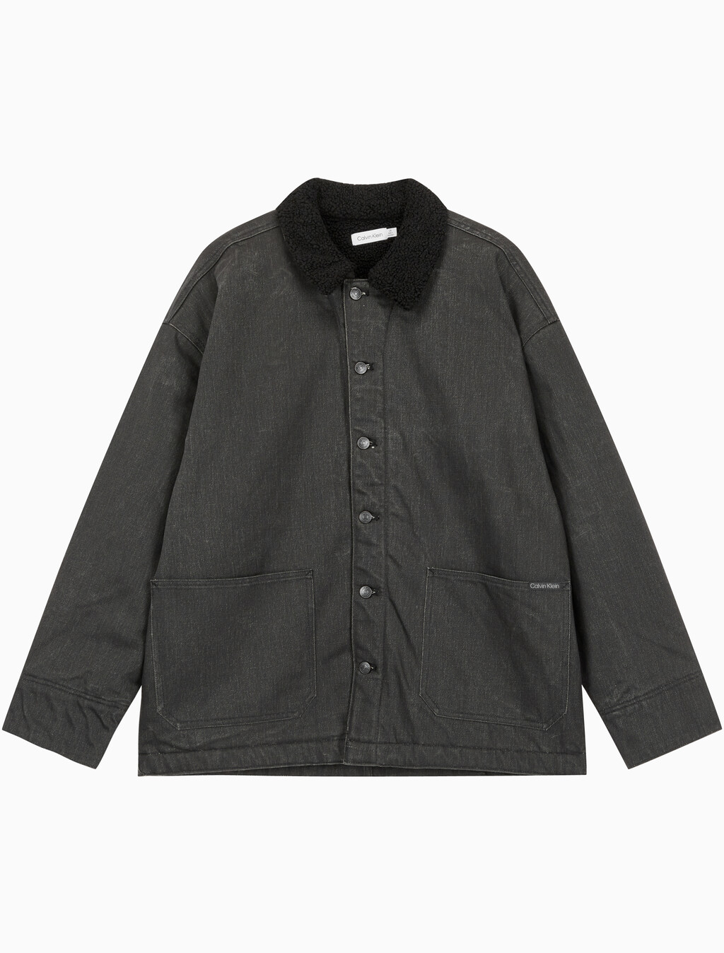 Buy 남성 쉐르파 숏 코트 자켓 in color BLACK