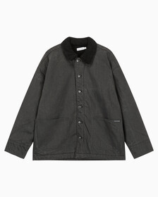 Buy 남성 쉐르파 숏 코트 자켓 in color BLACK