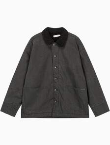 Buy 남성 쉐르파 숏 코트 자켓 in color BLACK