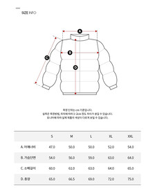 Buy 남성 레귤러핏 스탠드 카라 숏 다운 푸퍼 재킷 in color GREY